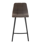 J-Line Bar Chair Kent Metal/Polyester Brown