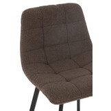 J-Line Bar Chair Kent Metal/Polyester Brown