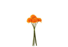 J-Line Bouquet Ball Mum Plastic Orange
