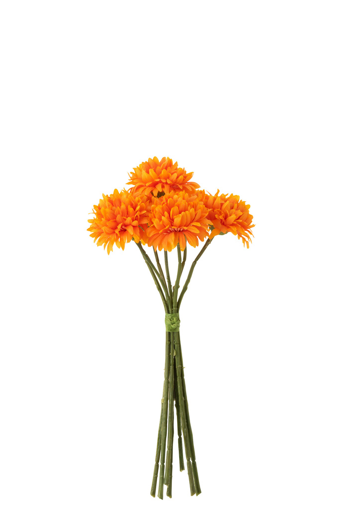 J-Line Bouquet Ball Mum Plastic Orange