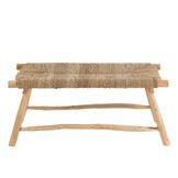 J-Line Bench Timo Grass/Teak Wood Natural