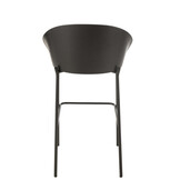 J-Line Bar Chair Lone Ply Wood/Metal Black/Grey