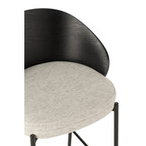J-Line Bar Chair Lone Ply Wood/Metal Black/Grey