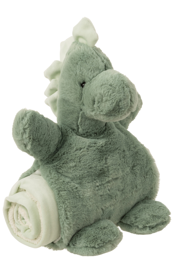 J-Line Dinosaur+Blanket Plush Green