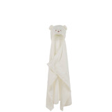 J-Line  Bathcape Bear Plush White/Beige2 stuks