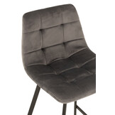 J-LINE BARKRUK OLIVIER – TEXTIEL/METAAL – GRIJS/ZWART – 95 CM