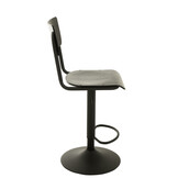 J-LINE BARKRUK – HOUT/METAAL – ZWART – INDUSTRIEEL DESIGN