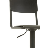 J-LINE BARKRUK – HOUT/METAAL – ZWART – INDUSTRIEEL DESIGN