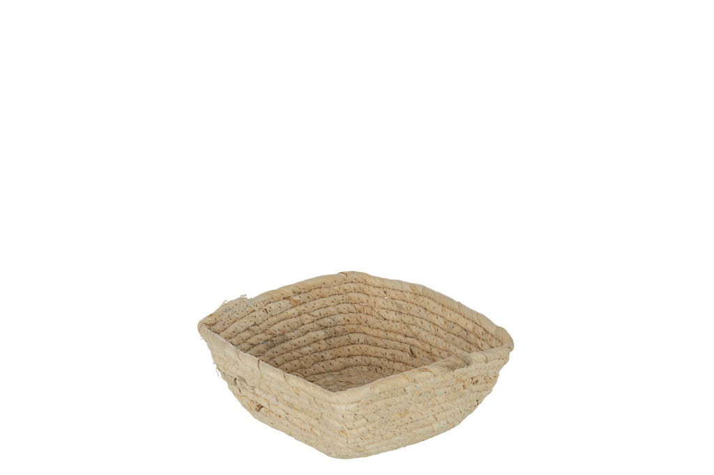 J-Line Basket Square Maize Natural Small