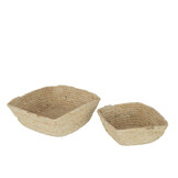 J-Line Basket Square Maize Natural Small