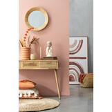 J-Line Set Of 2 Baskets Raffael Round Raffia Natural