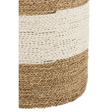 J-LINE SET VAN 3 MANDEN ZEEGRAS WIT/NATUUR