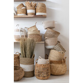 J-LINE SET VAN 3 MANDEN ZEEGRAS WIT/NATUUR