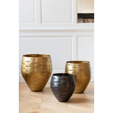 J-LINE SET VAN 3 WINDLICHTEN KOMMETJES METAAL ZWART