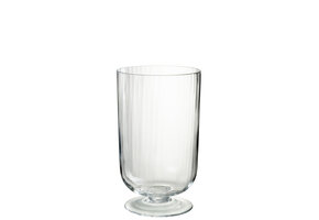 J-LINE WINDLICHT OP VOET LINES GLAS TRANSPARANT