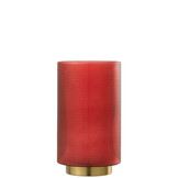 J-Line Hurricane Checkered Glass Red/Gold Large