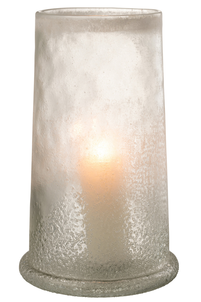 J-LINE WINDLICHT SUGAR GLAS WIT EXTRA LARGE
