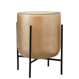 J-LINE HURRICANE ASTOR ON FOOT – GLAS/METAAL AMBER LARGE