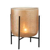 J-LINE HURRICANE ASTOR ON FOOT – GLAS/METAAL AMBER LARGE