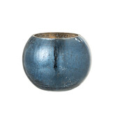 J-LINE WINDLICHT BAL CRAQUELÉ GLAS – PARELMOEREFFECT BLAUW LARGE