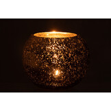 J-LINE WINDLICHT BAL CRAQUELÉ GLAS – PARELMOEREFFECT BLAUW LARGE