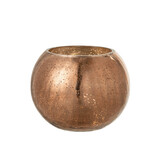 J-LINE WINDLICHT BAL CRAQUELÉ GLAS – PARELMOEREFFECT BRUIN LARGE