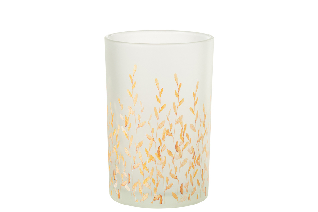 J-LINE WINDLICHT SALLY – GLAS ORANJE/TRANSPARANT LARGE