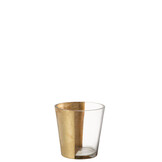 J-LINE HURRICANE BOE GLASS TRANSPARENT/GOLD SMALL