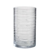 J-LINE HURRICANE STRIPES GLASS TRANSPARENT LARGE