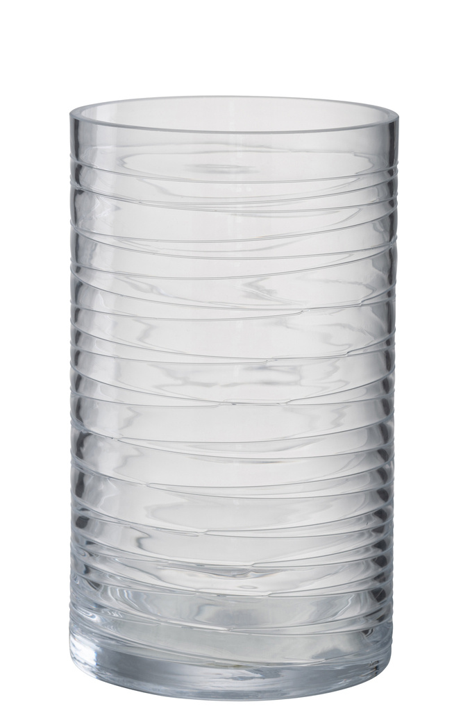 J-LINE HURRICANE STRIPES GLASS TRANSPARENT LARGE