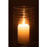 J-LINE HURRICANE STRIPES GLASS TRANSPARENT LARGE