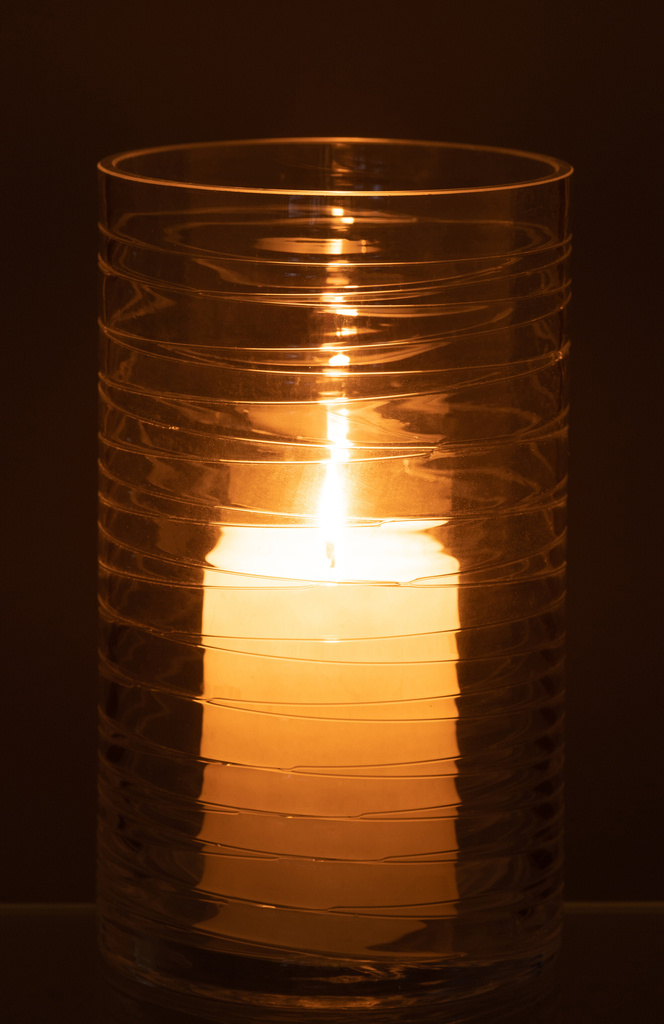 J-LINE HURRICANE STRIPES GLASS TRANSPARENT LARGE