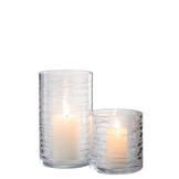 J-LINE HURRICANE STRIPES GLASS TRANSPARENT LARGE