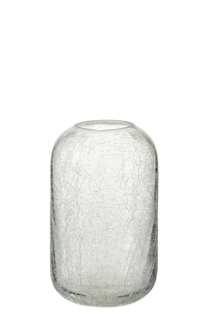 J-LINE HURRICANE CRACKLE GLASS TRANSPARENT SMALL