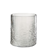 J-LINE WINDLICHT SEA GLAS GRIJS KLEIN