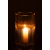 J-LINE HURRICANE CLARA – GLAS TRANSPARANT GROOT