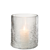 J-LINE WINDLICHT SEA GLAS GRIJS KLEIN