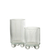 J-LINE HURRICANE CLARA – GLAS TRANSPARANT GROOT