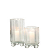 J-LINE HURRICANE CLARA – GLAS TRANSPARANT GROOT