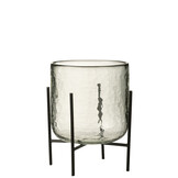 J-LINE HURRICANE OP STANDAARD – GLAS/ZIJDELINGSE STANDAARD TRANSPARANT GROOT