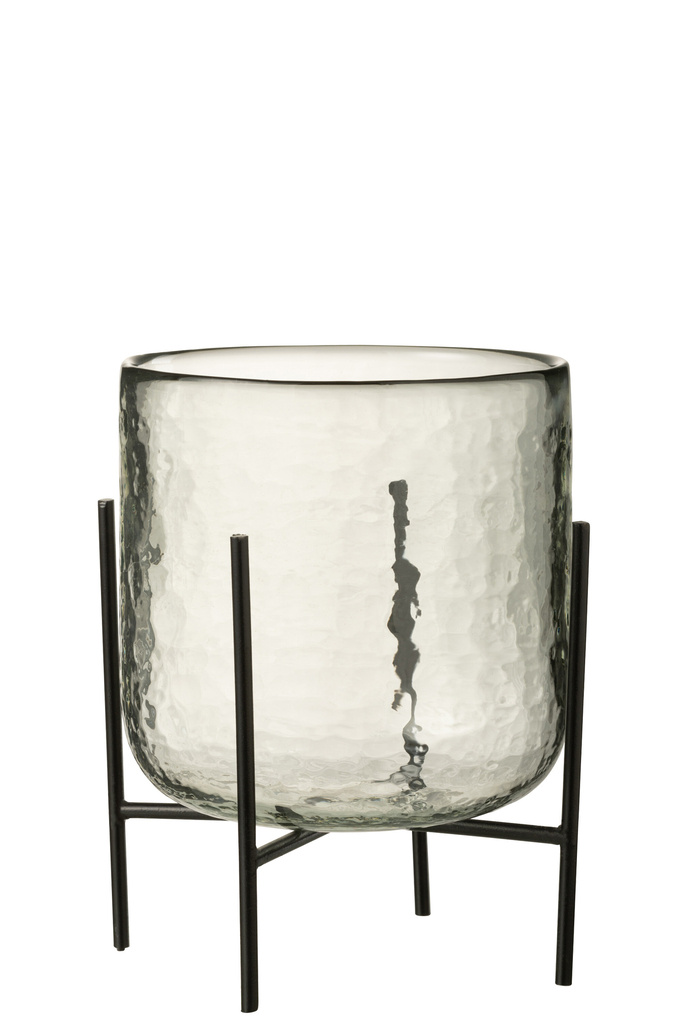 J-LINE HURRICANE OP STANDAARD – GLAS/ZIJDELINGSE STANDAARD TRANSPARANT GROOT