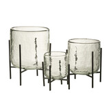 J-LINE HURRICANE OP STANDAARD – GLAS/ZIJDELINGSE STANDAARD TRANSPARANT GROOT