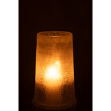 J-Line Hurricane Sugar Glass White Large