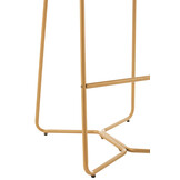 J-Line Barchair Pierre Metal/Textile Dark Brown