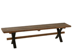 J-LINE BANK VINTAGE HOUT BRUIN