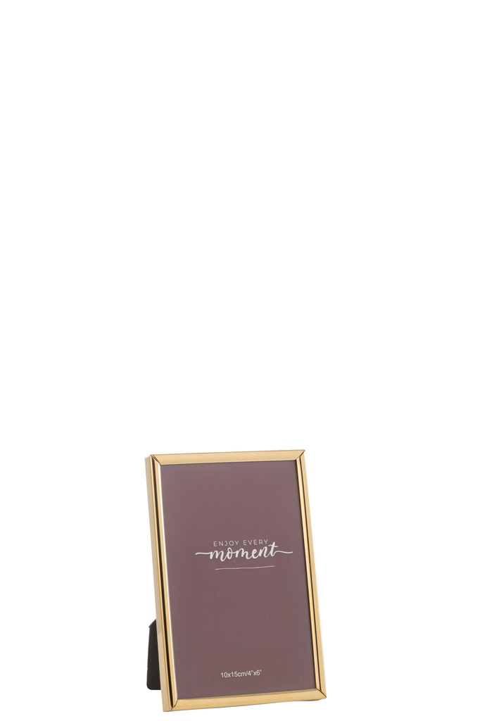 J-LINE FOTOLIJST TRACY STAAL GLANZEND GOUD SMALL