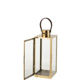 J-LINE LANTAARN SQUARE – METAAL/GLAS GOUD