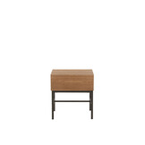 J-LINE SIDETABLE ON BASE – HOUT/METAAL NATUUR