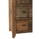 J-LINE KAST VINTAGE – GERECYCLED HOUT BRUIN