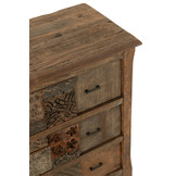 J-LINE KAST VINTAGE – GERECYCLED HOUT BRUIN